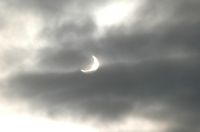 Sonnenfinsternis durch Wolken - Hartmann